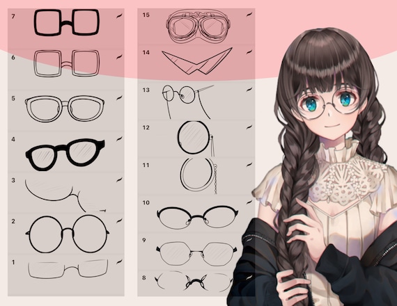 15 lunettes Anime, timbres procréés, -  France