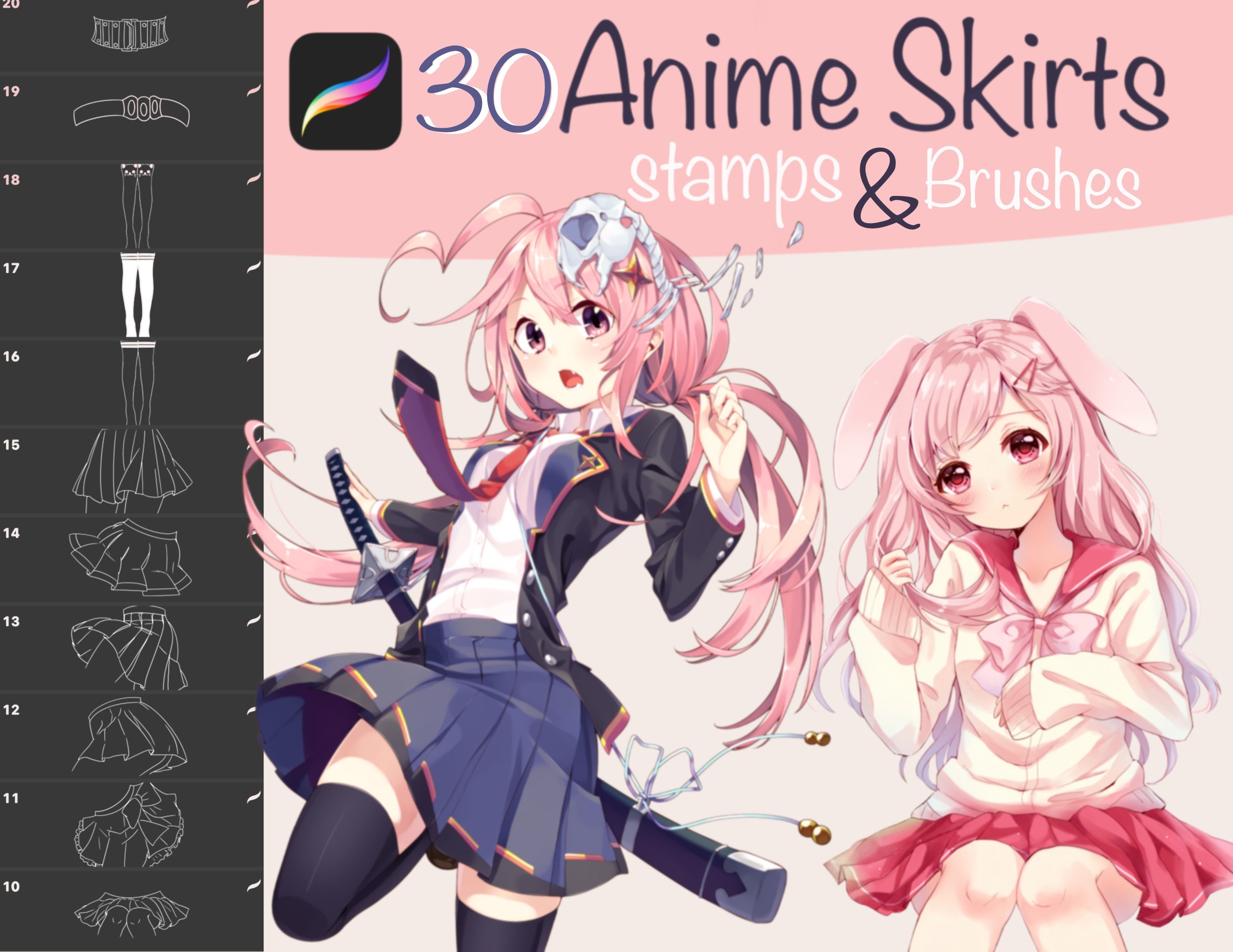Anime Girl With Garters Anime Girl With Garters