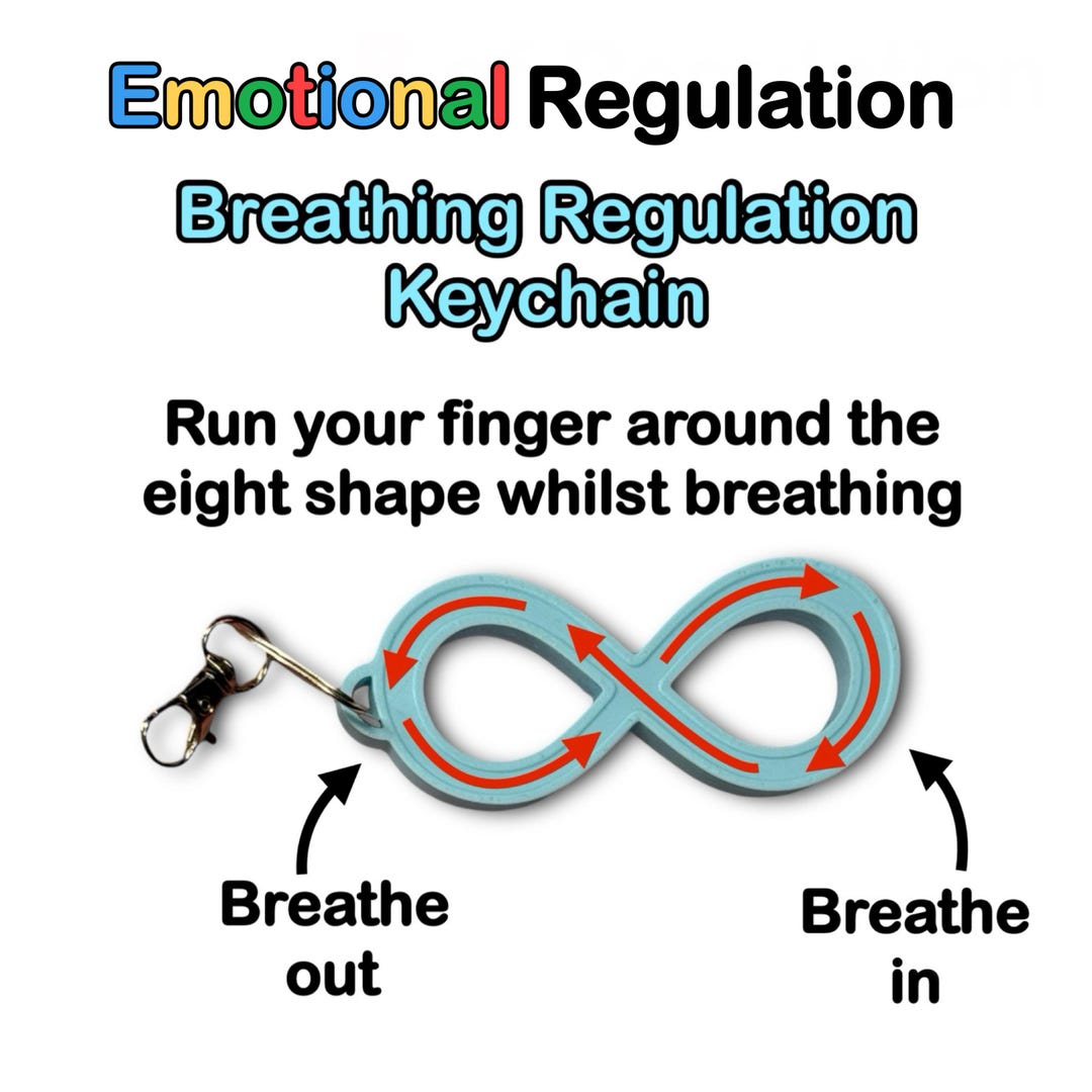 Infinity 8 Breathing Keychain – Visual Calming & Breathing Focus Tool ...