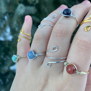 Super cute gold and silver wire rings! Perfect for stacking. Made with tarnish free wire