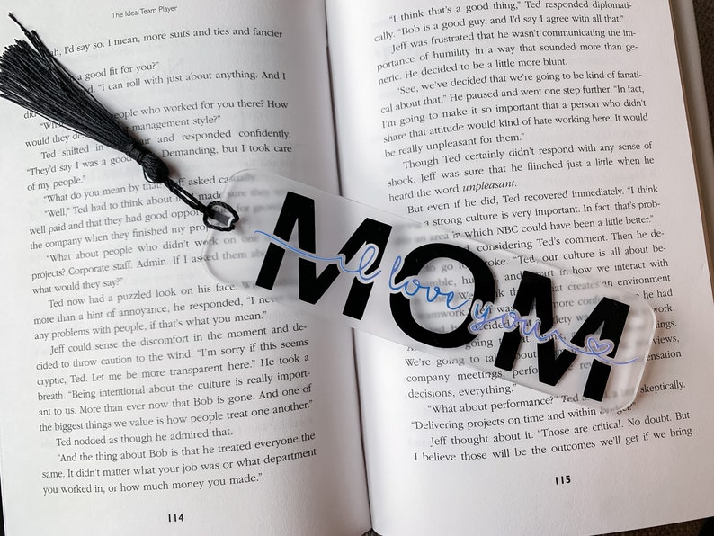 Personalized Mom / Nana Acrylic Bookmark Mother's Day Etsy