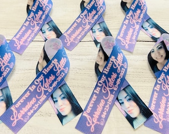 Memorial Ribbon, Personal Memorial Ribbons, Awareness Robbins, Custom Memorial Ribbons, Memorial Keepsakes, Memorial Pins