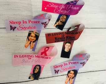 Memorial Ribbon, Personalized Memorial Ribbons, Awareness Ribbons, Custom Memorial Ribbons, Memorial Keepsakes, Memorial Pins, Rest in Peace