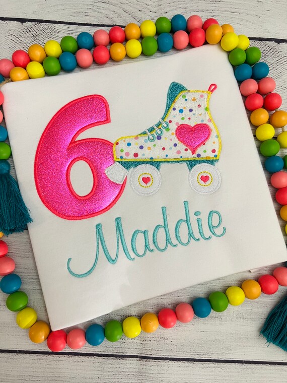 Roller Skate Birthday Shirt Skating Birthday Shirt Rolling Etsy