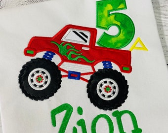 Monster Truck Birthday party, Monster Truck Birthday shirt, monster trucks shirt personalization