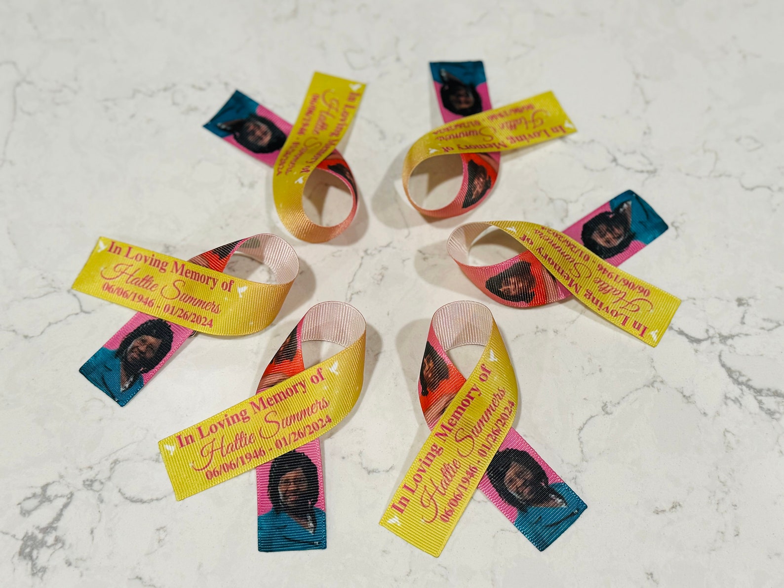 Memorial Ribbon, Personal Memorial Ribbons, Awareness Robbins, Custom ...