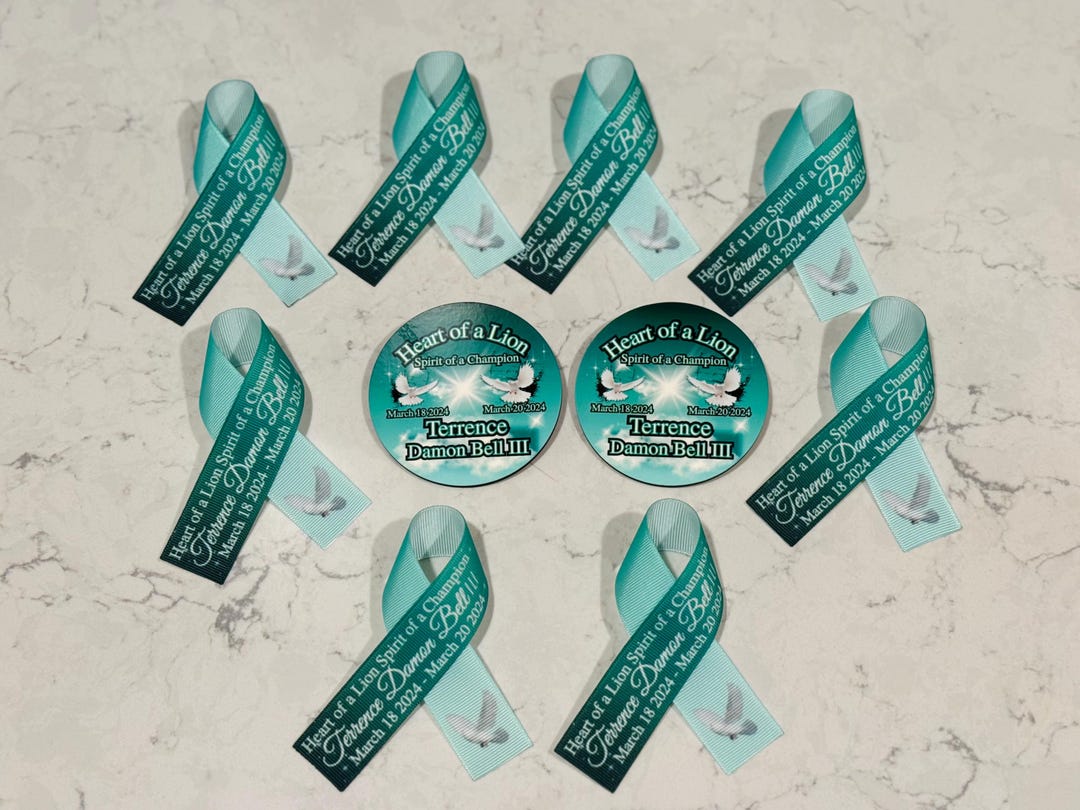 Memorial Ribbon, Personal Memorial Ribbons, Awareness Robbins, Custom ...