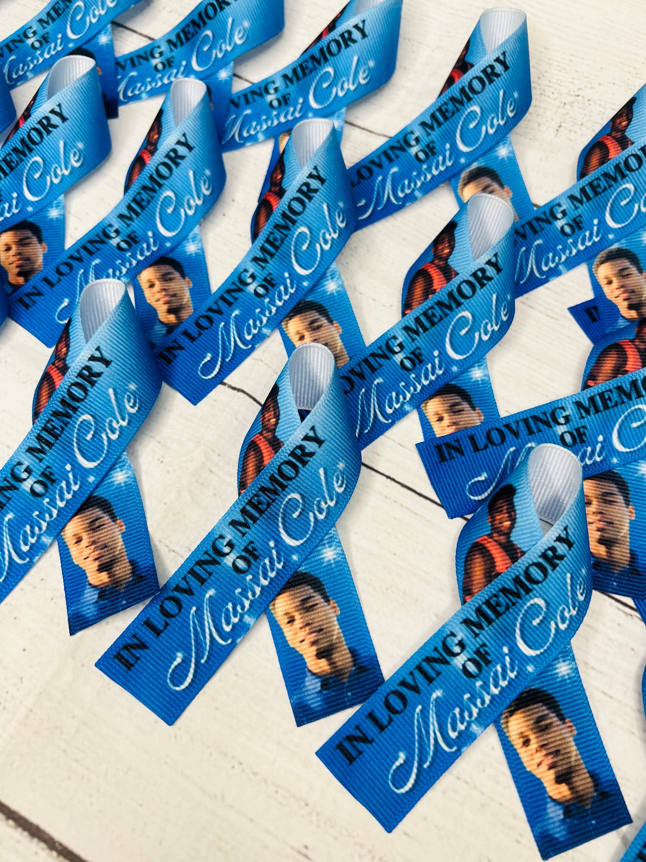 Memorial Ribbon, Personal Memorial Ribbons, Awareness Robbins, Custom Memorial Ribbons, Memorial Keepsakes, Memorial Pins