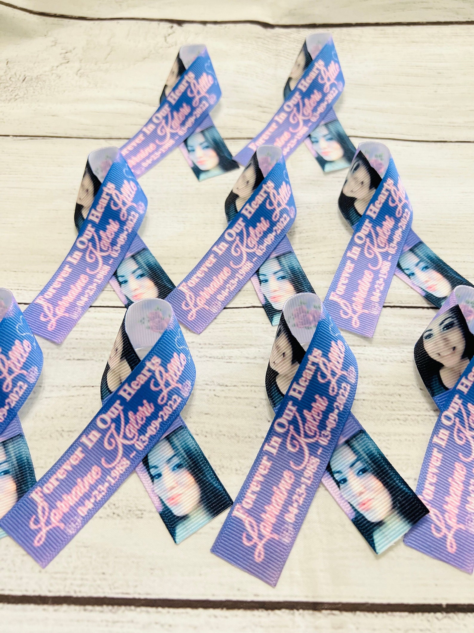 Memorial Ribbon Sticker Personalized Memorial Ribbon, Custom Keepsake, Celebration of Life - Etsy