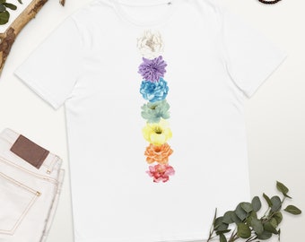 Chakra Flower Unisex organic cotton t-shirt