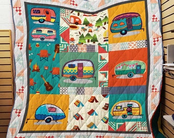 Camp Theme Quilt Etsy