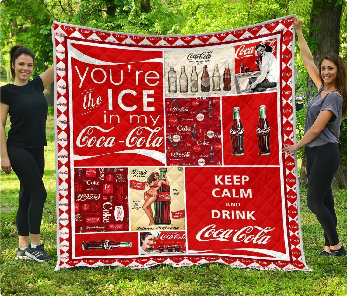 coca cola travel blanket