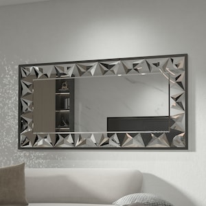 Large Gold Mirror, Vanity Mirror, Wall Mirror for Living Room, Bathroom & Entryway, Decorative Floor Mirror, Home Décor, Elegant Wall Art&quot;