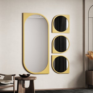 Irregular Mirror, Asymmetrical Mirror, Small Wall Mirror, large Wall Mirror, Round Mirror, Vanity Mirror, Bathroom Mirror, Entryway Mirror