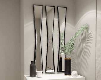 Full-length Mirror, Irregular Mirror, Entryway mirror, Home Décor, Irregular mirror, Vanity mirror, Narrow mirror, long mirror, Gold Mirror