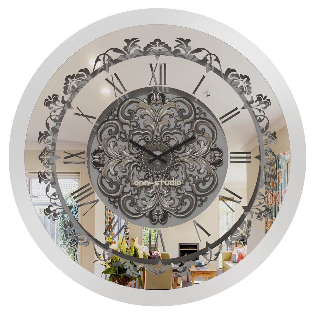Round Wall Clocks, Large Wall Clocks, Roman Numerals Clock, Living Room
