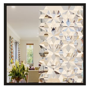 Square Mirror, Living Room Mirror, Aesthetic Mirror, Entryway Mirror, Vanity Mirror, Asymmetrical Mirror, Unique Mirror, Gold wall Mirror,