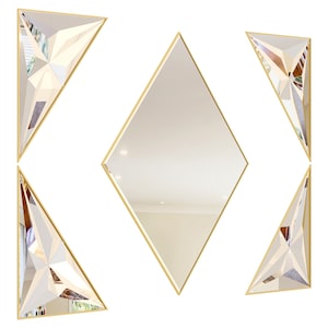 Large Statement Mirror Bathroom Vanity Mirror Aesthetic Mirror Art Deco Mirror Large Rectangle Mirror Pinterest Mirror  Living Room Mirror