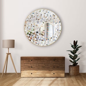 Asymmetrical Mirror, Round Wall Mirror, Home Décor, Gold Mirror, Large Wall Mirror, Mirror Wall Décor Circle Mirror Vanity Mirror Wall Decor