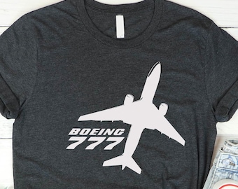 Boeing 777 Patent T-Shirt, Commercial Pilot Gift For New Airplane Pilot, Flight Crew T-Shirt Gift For Pilot, Aviation Engineer P182