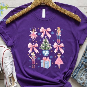 Nutcracker Christmas Shirt  Holiday Tshirt, Women&#39;s Holiday Tee, Holiday Apparel, Christmas Shirt for Women, Cute Holiday Tee