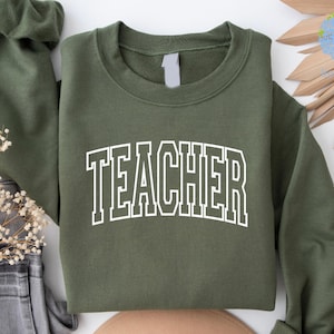 Teacher Sweatshirt, Cute Teacher Sweatshirt, Teacher Appreciation Gift, Back To School, Teacher Hoodie. School Shirt, Teacher sweatshirt