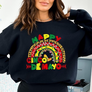 Sudadera Feliz Cinco De Mayo, Sudadera Fiesta Mexicana 5 De Mayo, Fiesta Party Crewneck, Regalo del Festival Mexicano, Feliz Cinco De Mayo