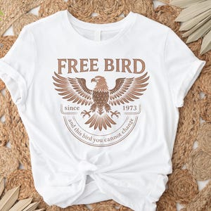 Free Bird Shirt, Comfort Colors Band TShirt, Old School Band T-shirt, Retro Music Shirt, Rock Band Tee, Oversized Trendy Shirts