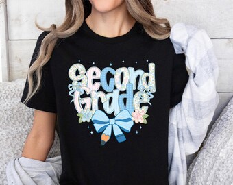 Second Grade Teacher T-shirt, 2nd Grade Teacher Shirt, Second Grade Teacher, 2nd Grade Teacher Shirt, Back to School Shirt, Custom Second