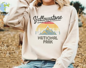 Yellowstone Sweatshirt, Yellowstone National Park Hoodie, Traveler Family Outfit, Hiking Clothings, Family Road Trip Hoodie, Camping Gifts