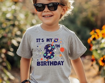 My Eighth Birthday Shirt, 8th Birthday Shirt, Birthday Shirt, 8th Shirt, 8th Birthday Outfit, Gift for Birthday Girl, Toddler Shirt