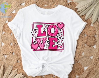 LOVE Shirt, Pretty Love Shirt, Shirt for Valentines Day Shirt, Cute Gift for her, Valentine&#39;s Day Gift, Valentine Gift, Pocket Shirt