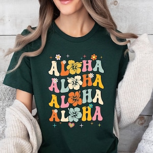 Aloha Shirt, Hawaii Shirt, Aloha Tshirt, Hawaii trip tee, Hawaii family vacation, Aloha vneck vintage, for women, Hawaii Youth Tee | Unisex