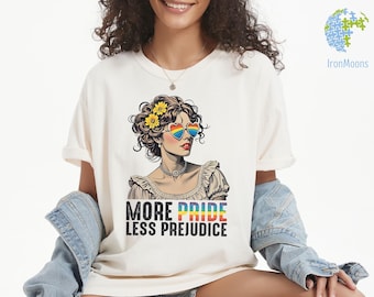 Comfort Colors - More Pride Less Prejudice , LGBTQ Shirt, Proud Ally Shirt, Pride Month Shirt, LGBTQ Gift, Pride Parade