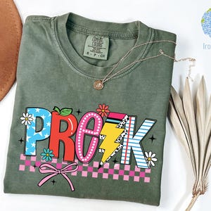 Comfort Colors® Pre-K Teacher Shirt, Pre-K Squad, Preschool Crew, PreK Teacher Shirt, Pre-K Teacher Team Shirts, PreK TShirt, Pre K T-Shirt