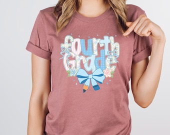 Fourth Grade Teacher T-shirt, 4th Grade Teacher Shirt, Fourth Grade Teacher, 4th Grade Teacher Shirt, Back to School Shirt, Custom Fourth