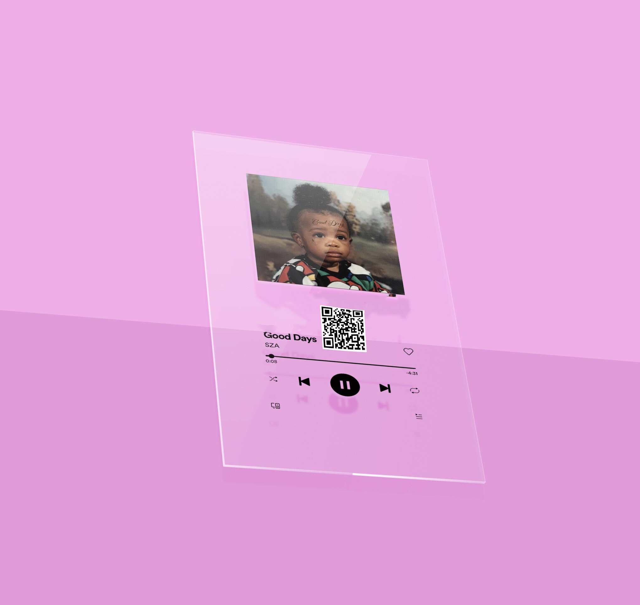 Scan Code Song Favorite Song on Poster Plastic Poster Plaque Etsy