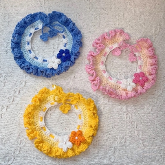 Cat Collar Crochet Pattern Cat Collar Cute Pet Collar Etsy