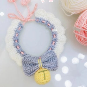 Cat Collar Crochet Pattern, Cat Collar, Cute Pet Collar, Collar With ...