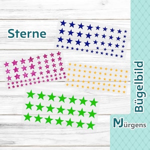 Sterne • Stern • zum Aufbügeln • Bügelbild