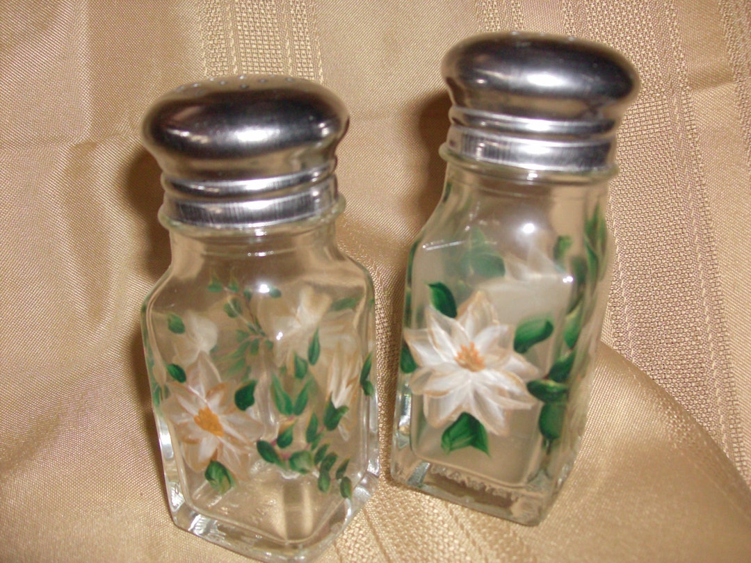 Magnolia Salt and Pepper Shaker Etsy