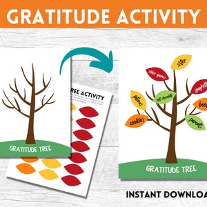 Gratitude Tree, Gratitude Activity For Kids, Gratitude Tree Printable, Gratitude Activity, Thankful Tree, Thankful Tree Leaves