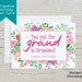 Grandma Birthday Card, Printable Grandma Happy Birthday, Floral Grandma ...