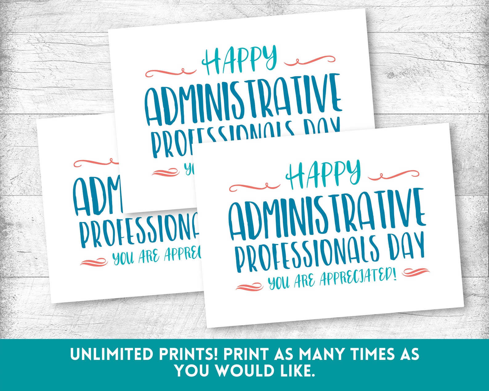 Administrative Professionals Day Card, Administrative Day Gift, Staff ...