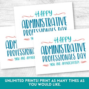 Administrative Professionals Day Card, Administrative Day Gift, Staff ...