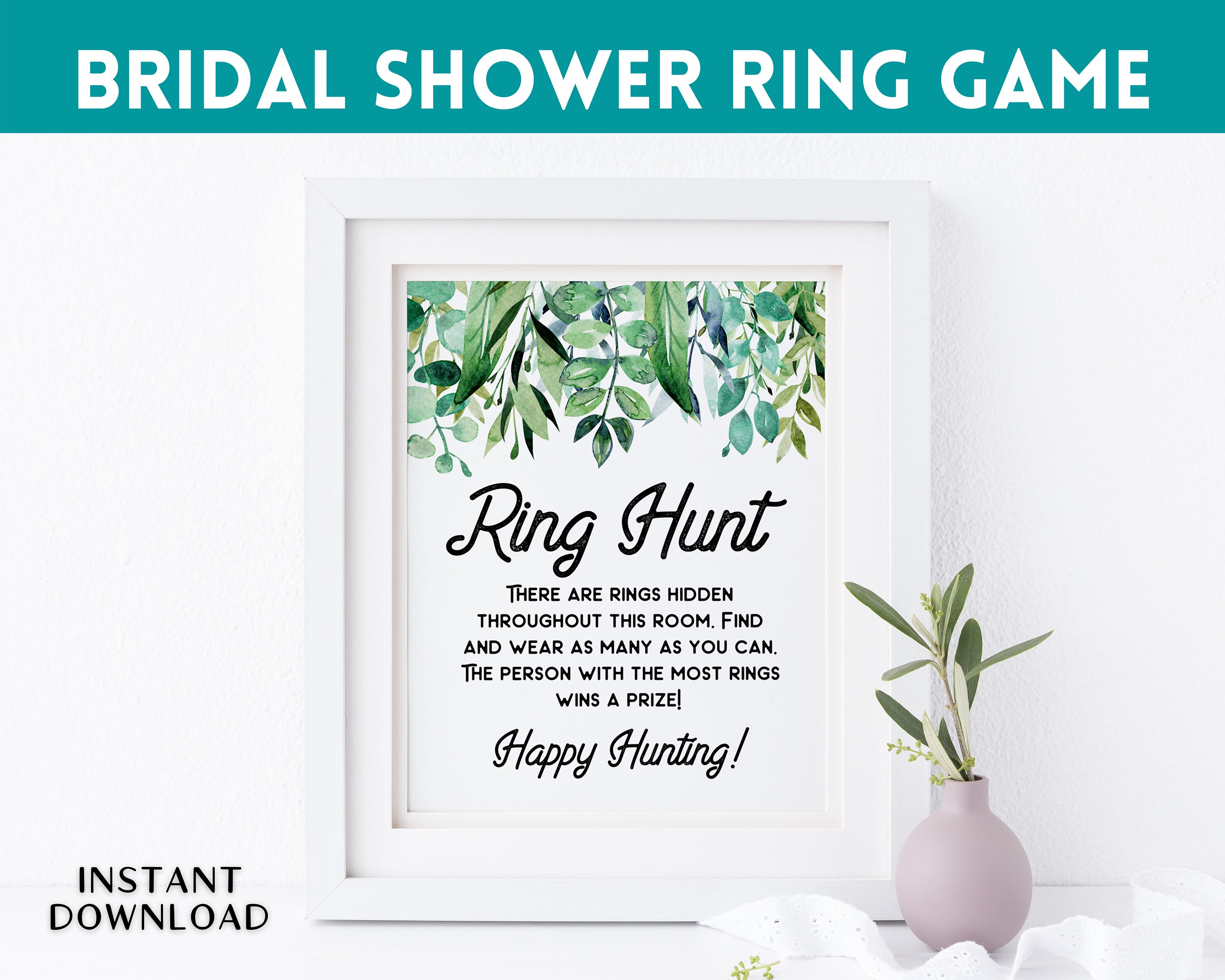 Bridal Shower Ring Game, the Ring Game Bridal Shower, Bridal Shower Ring Hunt, Wedding Shower