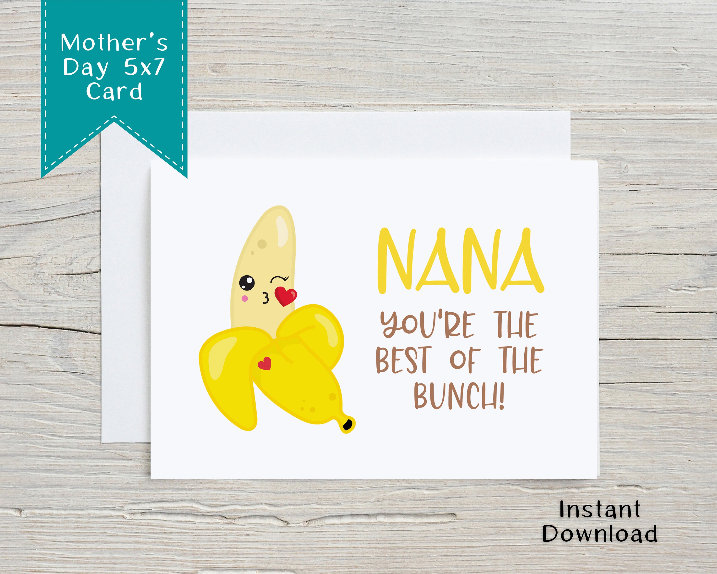 Printable Chocolates Mother's Day 5x7 Card