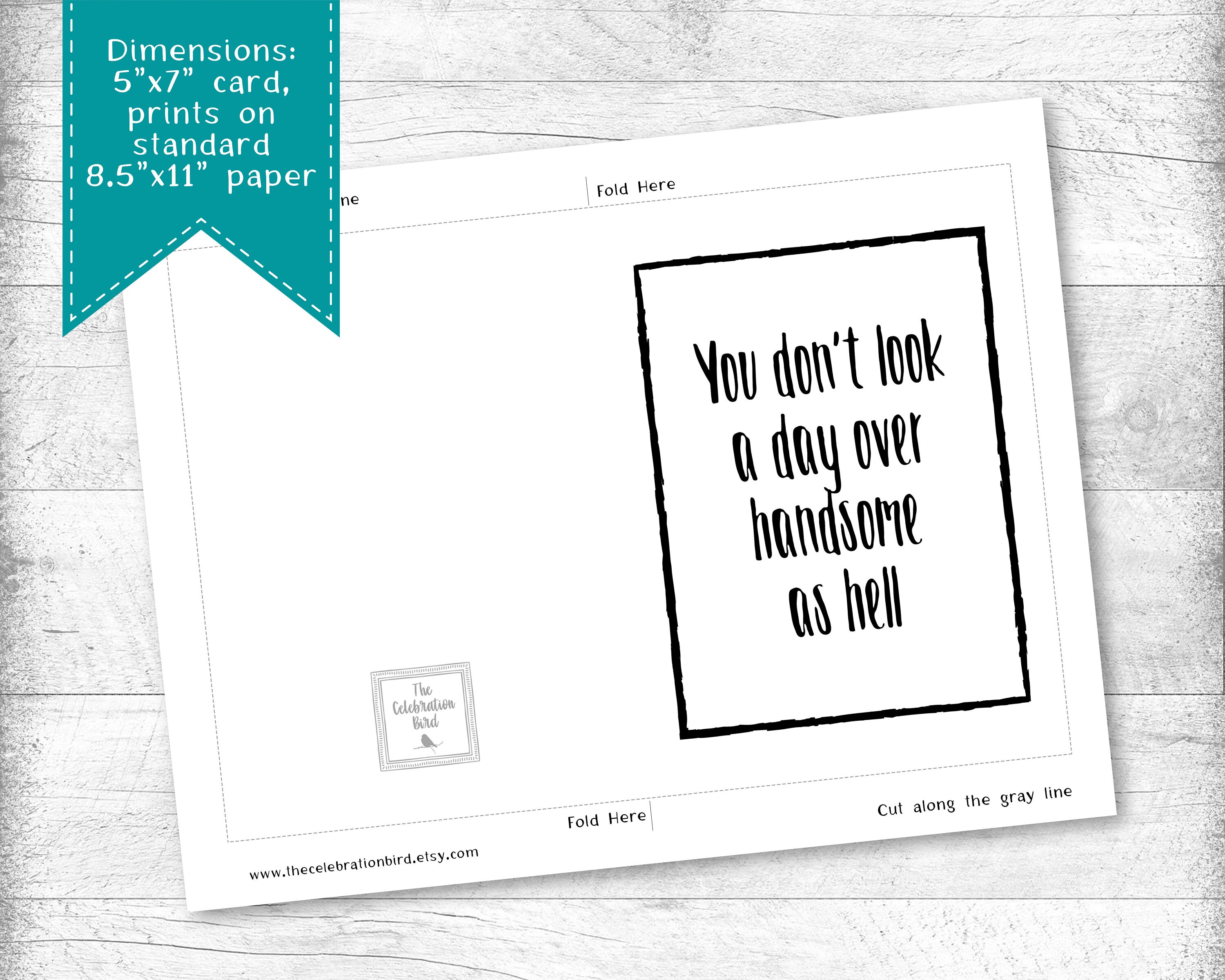 Funny Birthday Card, Printable Birthday Cards, Birthday Card for Him ...