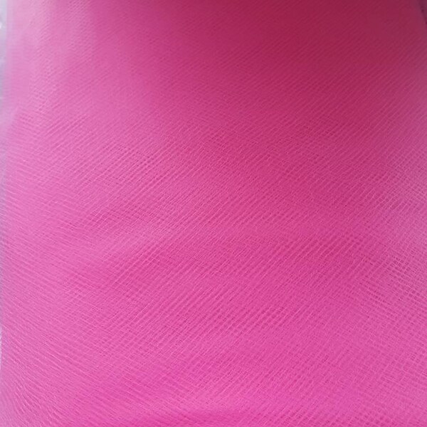 Hot Pink Tulle fabric-cut by yard