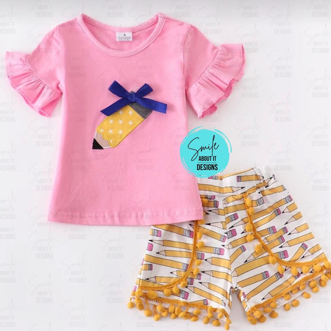 PERSONALIZED Back to School Shorts Outfit main image 0